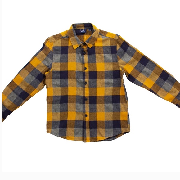 Bear Camp Boy's Timothy Long Sleeve Plaid Flannel Button Down Shirt Size 5 - Picture 12 of 12